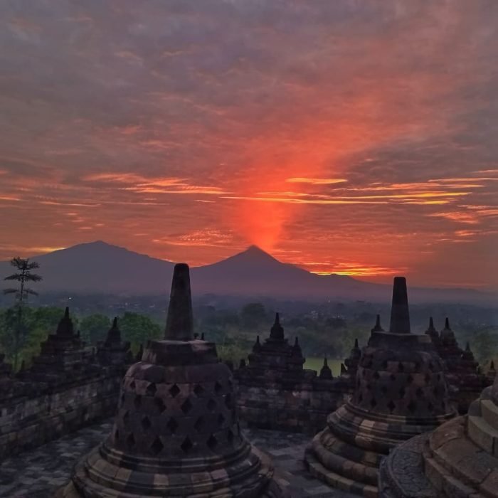 Sunrise at Borobudur Temple Java Bali Tour 2026